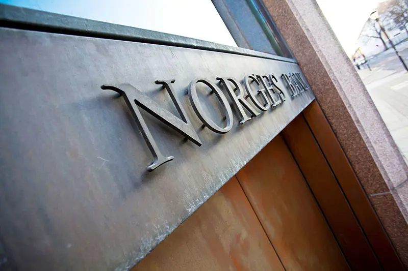 Skilt til Norges Banks lokaler