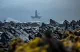Oljerigg i havet