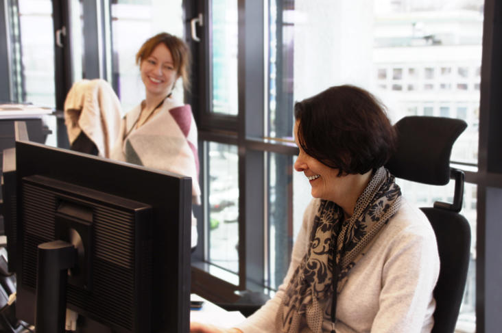 Linn and Alexandra works in the portfolio department.