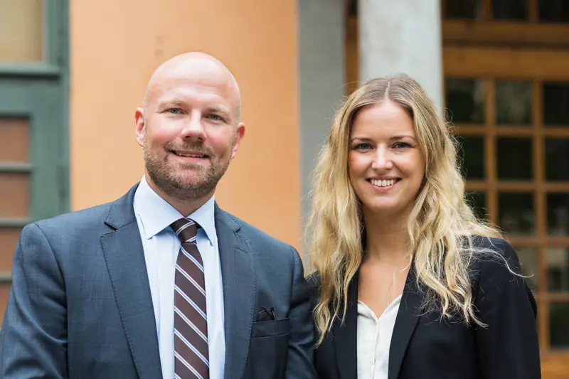 Bild på Michael Gobitschek og Anne Line Kristensen, förvaltare i SKAGEN m2