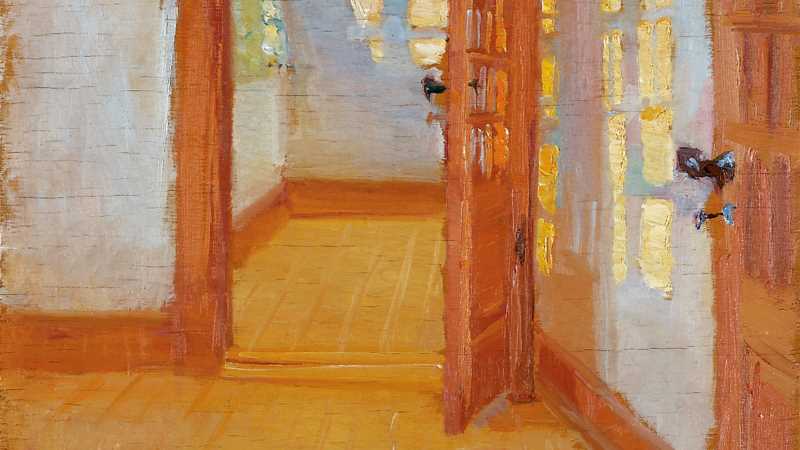 Bild på en dörr i en målning